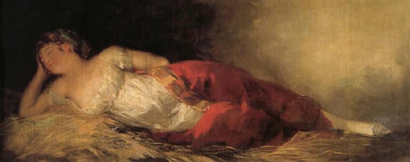 Francisco Goya Young Woman Asleep oil painting picture